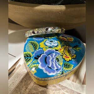 Brighton Silver tone Multicolor Gemstone Bangle Bracelet